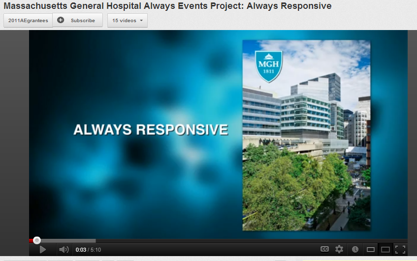 Massachusetts General Hospital Always Events Project: Always Responsive