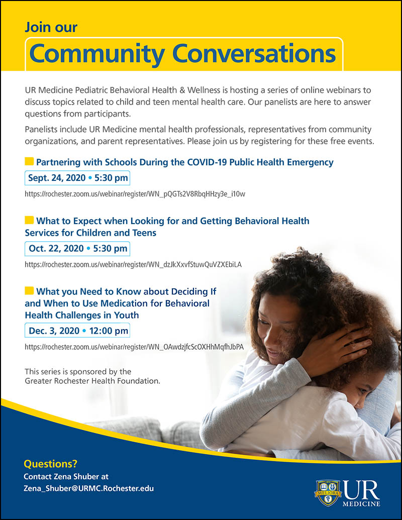 Golisano Community Conversations Flyer