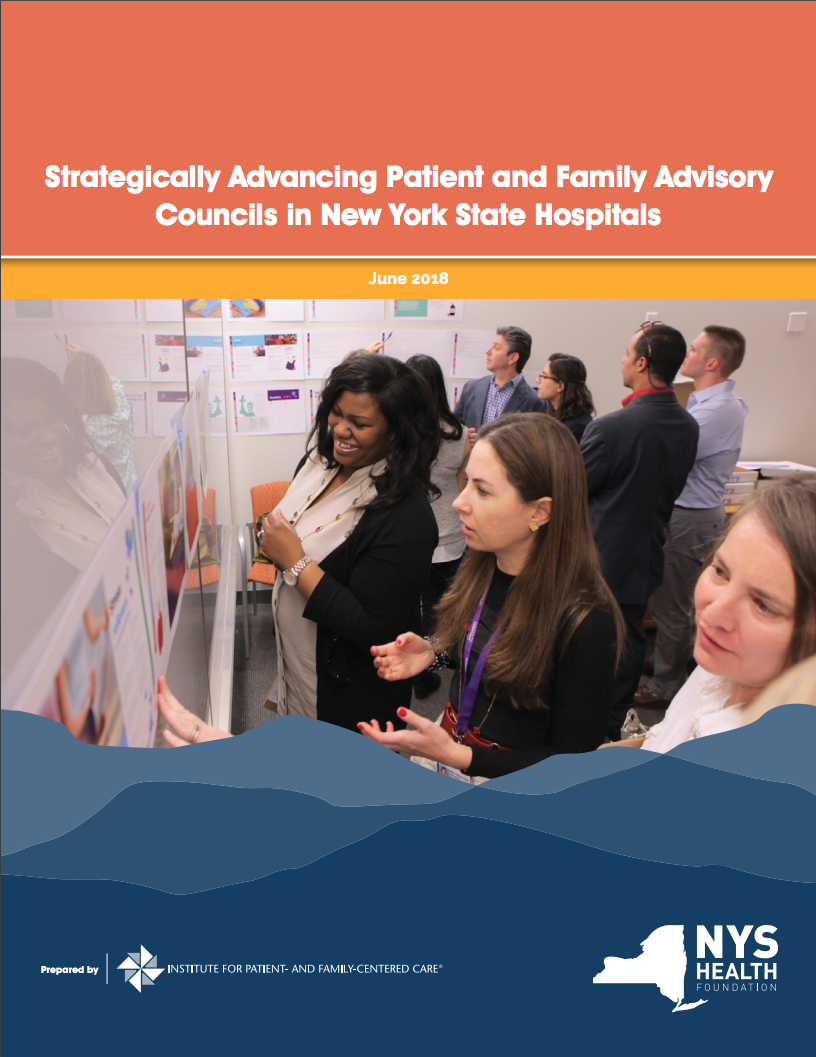 Strategically Advancing Patient and Family Advisory Councils in New York State Hospitals cover