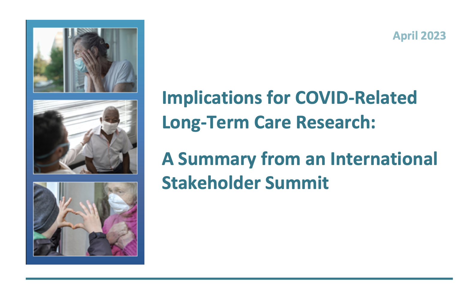 Cover of Implications for COVID-Related Long-Term Care Research from International Stakeholder Summit